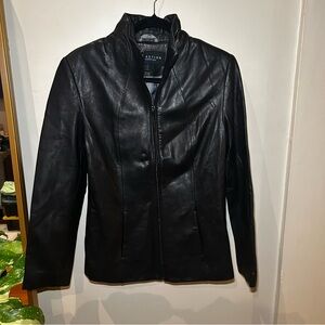 Kenneth Cole Black Leather Jacket